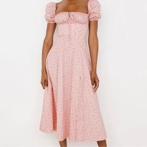 House of CB Pink Floral Maxi Dress